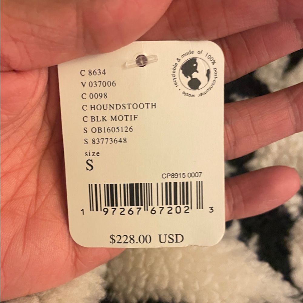 NWT FP Movement Hit the Slopes Fleece Overalls Houndstooth Combo Sizes XS, S, L - Picture 10 of 12